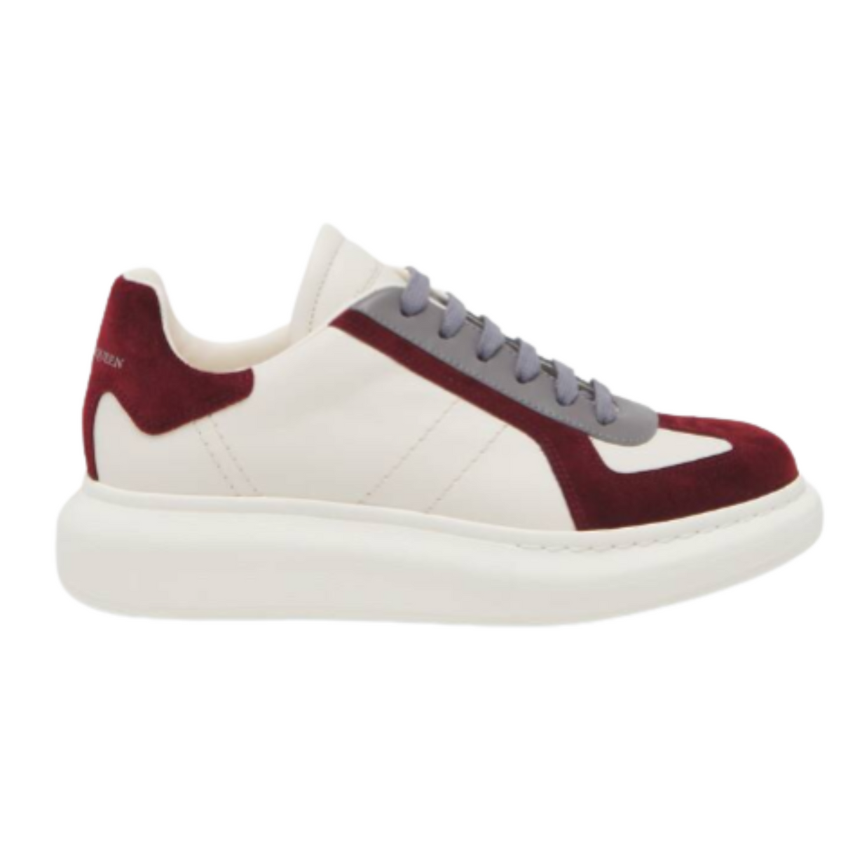 Alexander McQueen Oversized Whiteburgundygrey