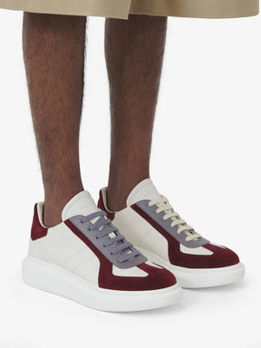 Alexander McQueen Oversized Whiteburgundygrey